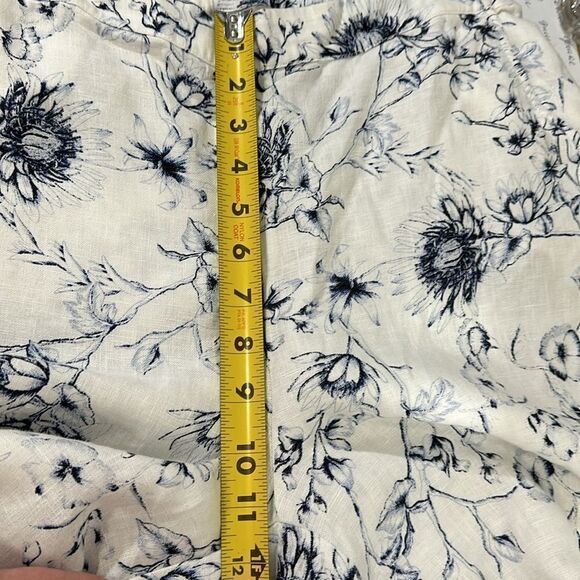 Chico’s Linen Floral-Print High Rise Straight-Leg Pants Size 8R - Picture 9 of 9